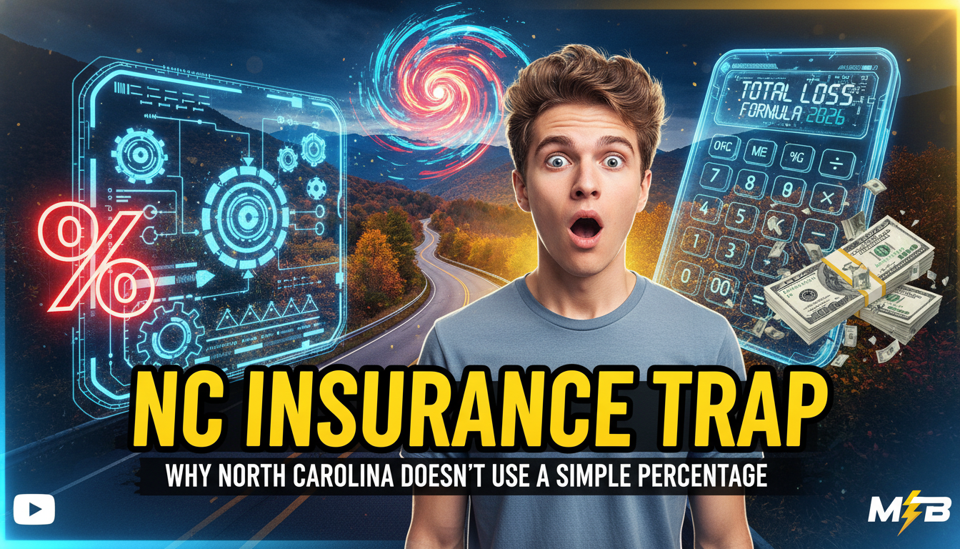 Diagram showing Repair Cost plus Salvage Value equals Total Loss